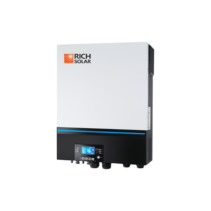 Rich Solar LV6548 Solar Inverter UL Listed 120V (Battery Optional) | 6,500W Continuous / 240V w/ two or more units *[Scratch & Dent]*