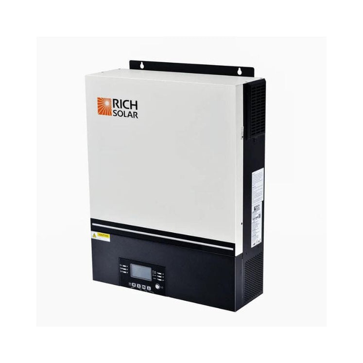 Rich Solar LV6548 Solar Inverter UL Listed 120V (Battery Optional) | 6,500W Continuous / 240V w/ two or more units *[Scratch & Dent]*