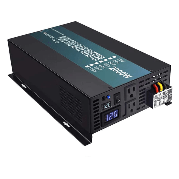 WZRELB 2000 Watt Power Inverter 12V 24V to 120V Pure Sine Wave Inverter - ShopSolar.com