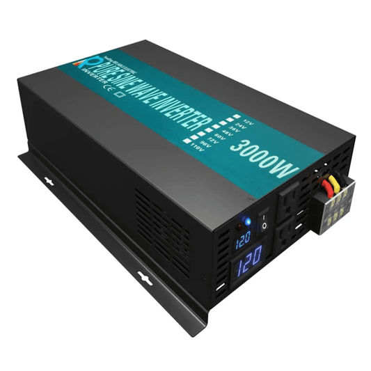 WZRELB 3000 Watt Power Inverter 12V 24V to 120V Pure Sine Wave Inverter - ShopSolar.com