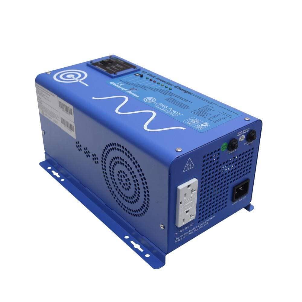 AIMS 1,000 Watt Pure Sine Inverter Charger 12 VDC To 120 VAC - PICOGLF10W12V120VR + Free Shipping! - Shop Solar Kits