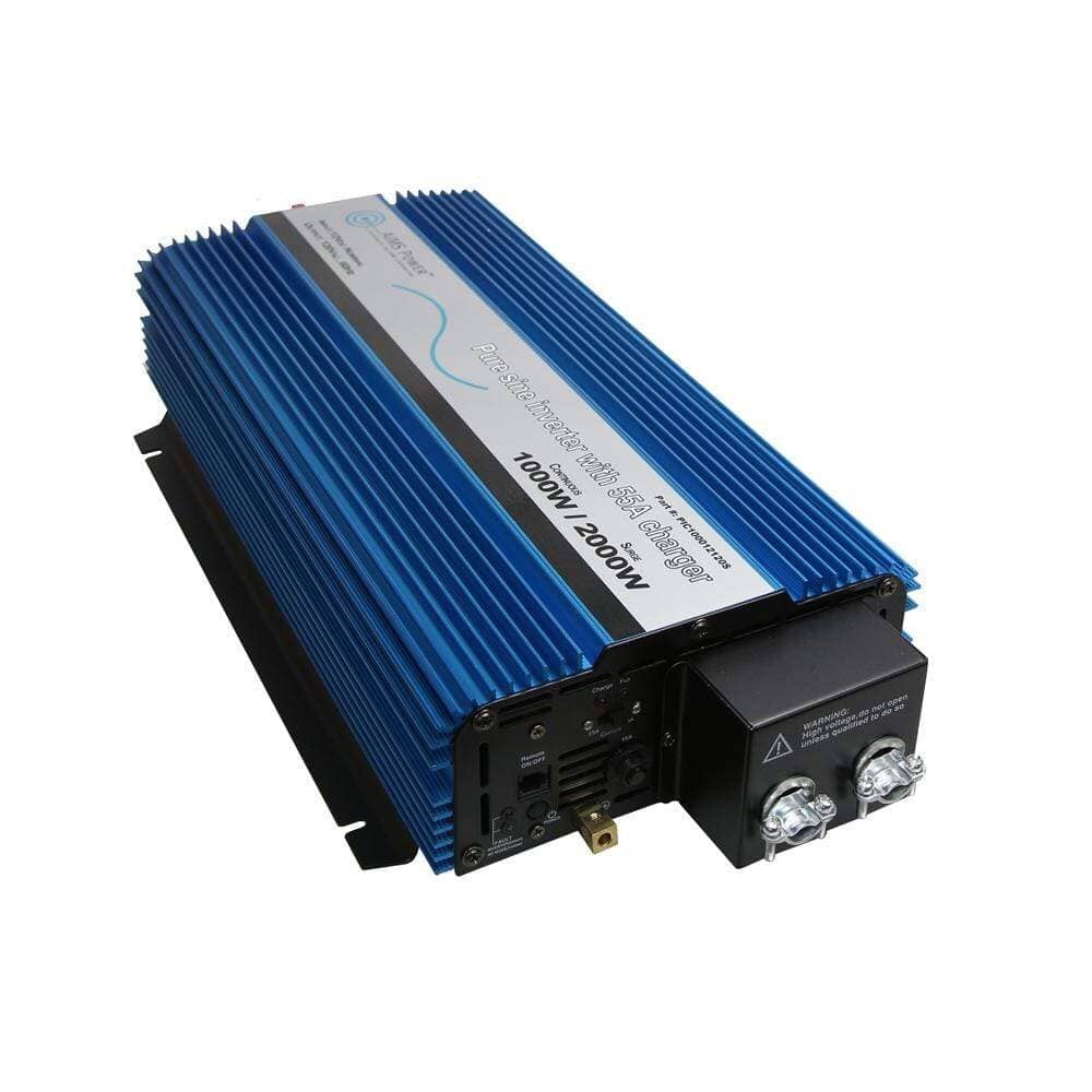 AIMS Power 1000 Watt Pure Sine Inverter Charger | PIC100012120S - Shop Solar Kits